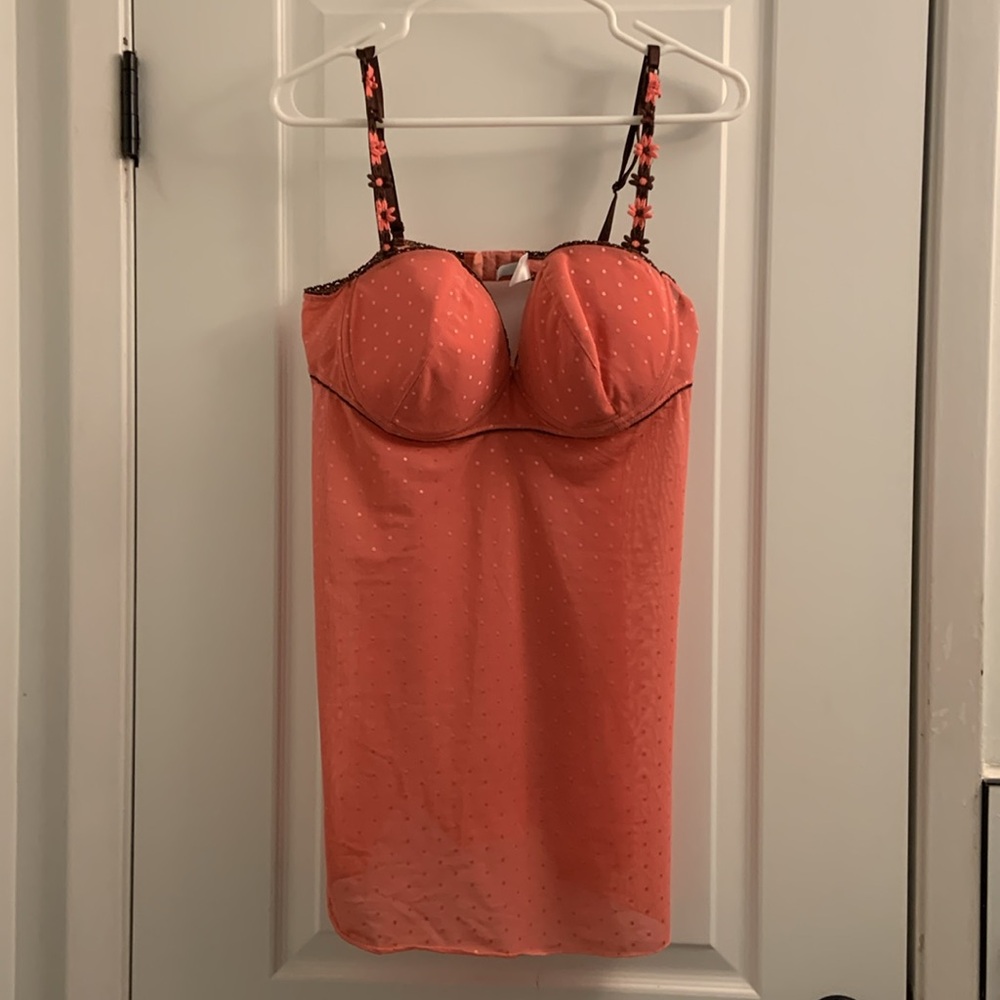 Rampage Pink Polka Dot Babydoll